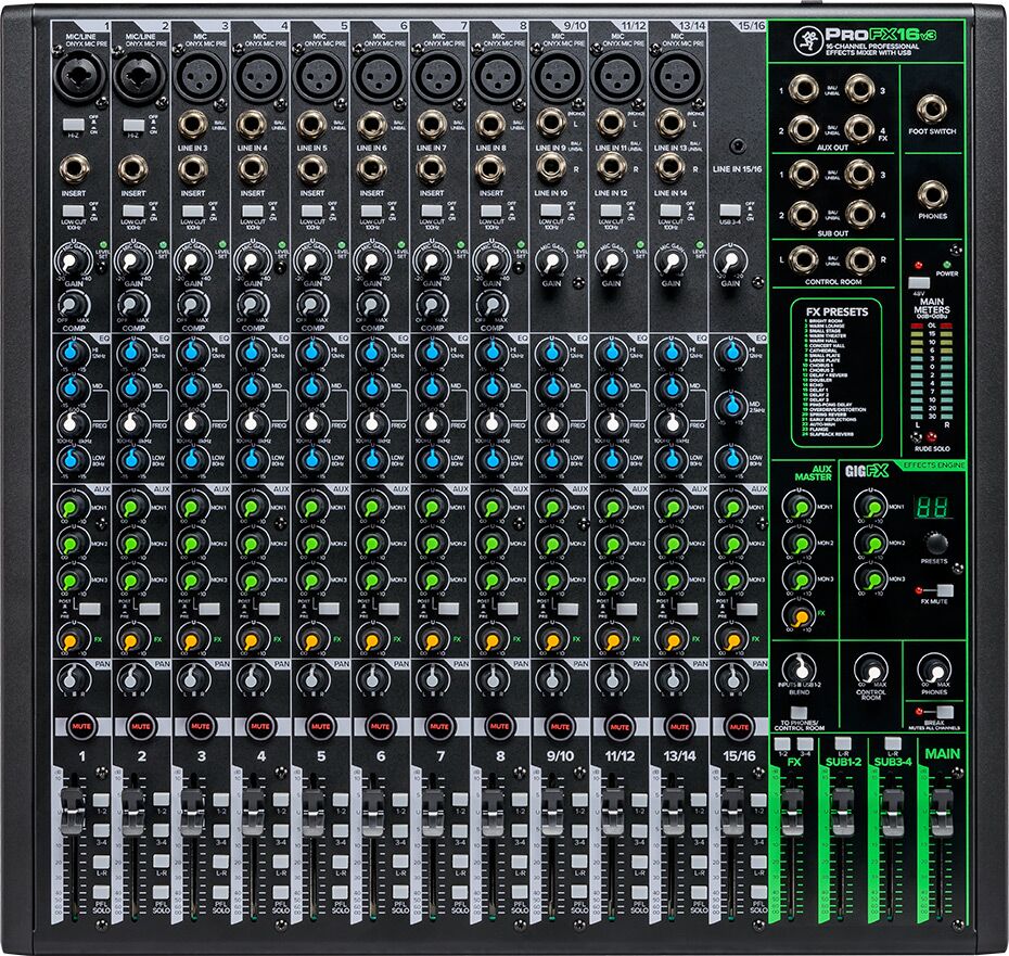 Professional Effects mixer MACKIE PROFX16V3 - Image 2