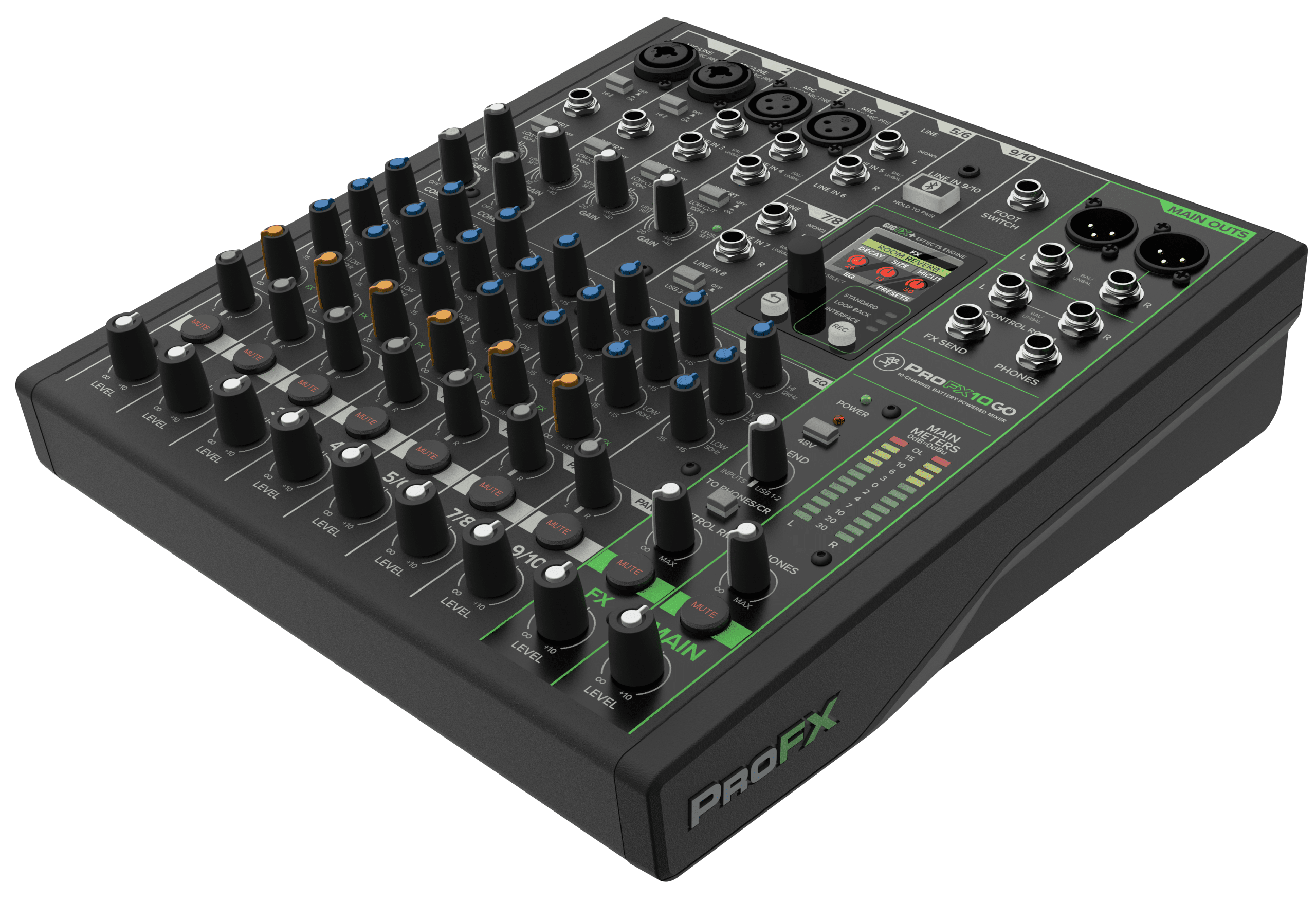 Professional Battery-Powered Mixer MACKIE ProFX10 GO - Image 3
