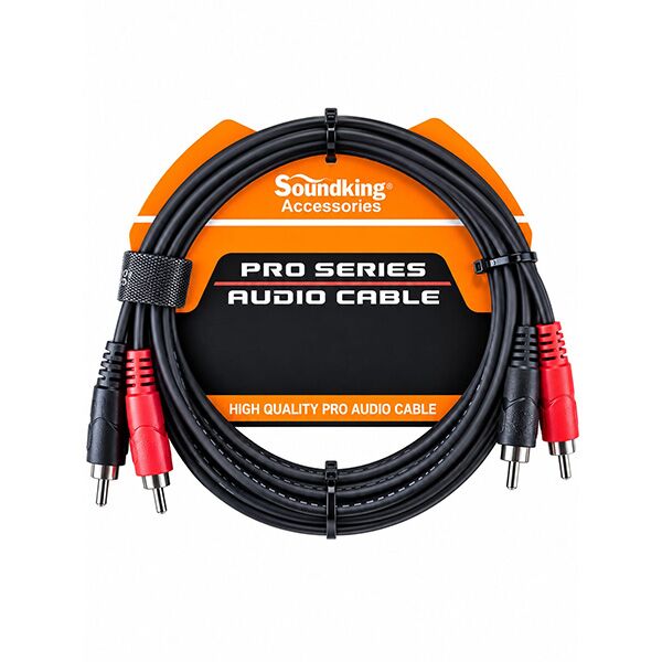 2xRCA male to 2xRCA male SOUNDKING-BJJ244/1M
